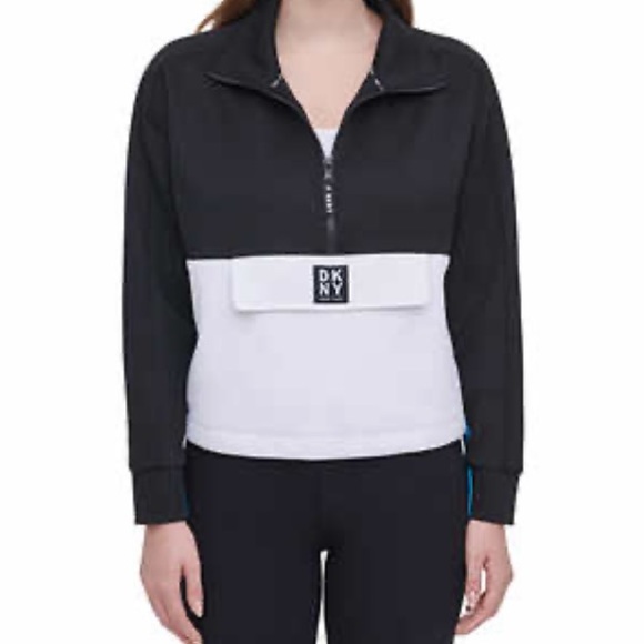 DKNY Ladies 1/2 Zip Pullover - Picture 1 of 4